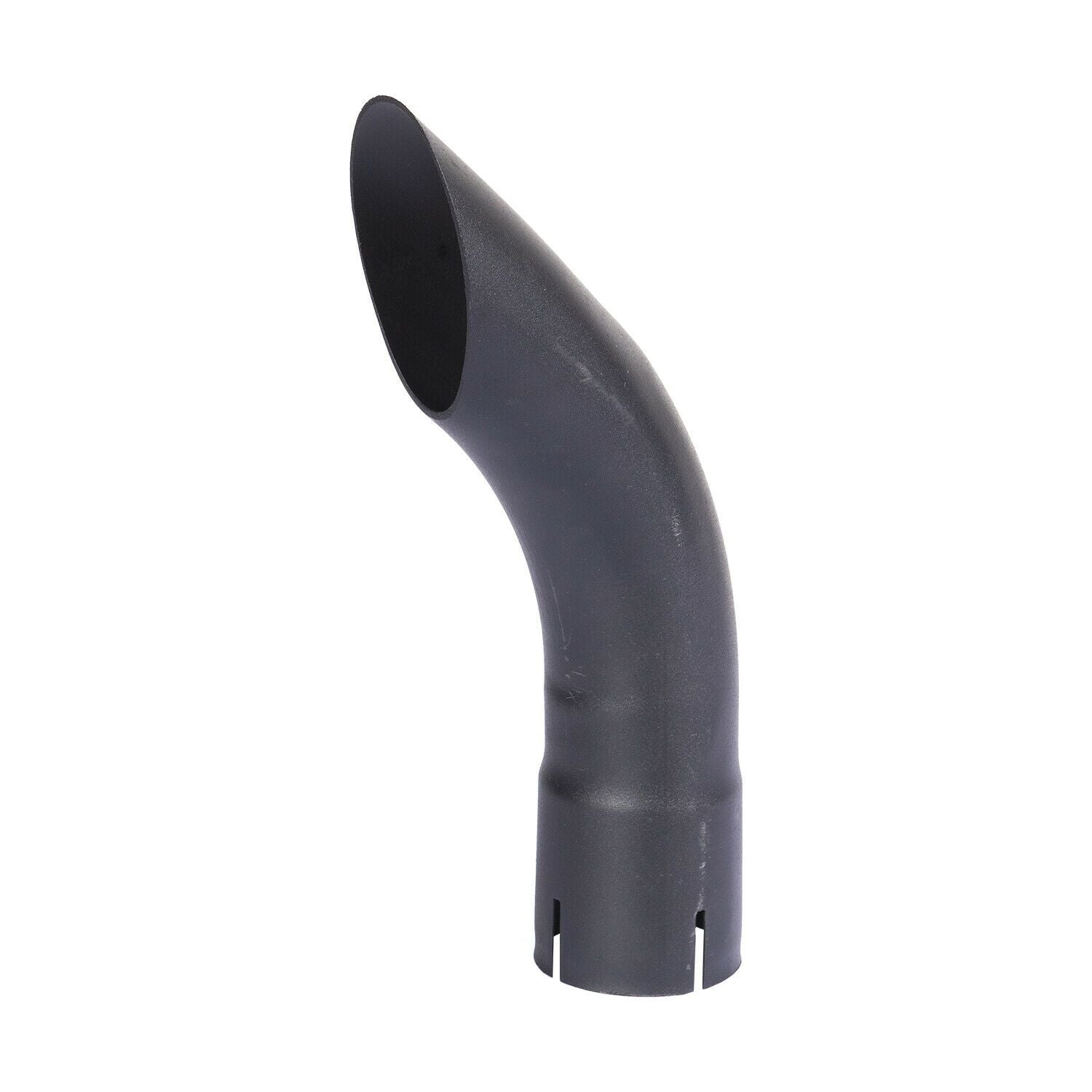 Exhaust Pipe Replacement For Exhaust Stack - 2-1/2" x 12" Curved Black